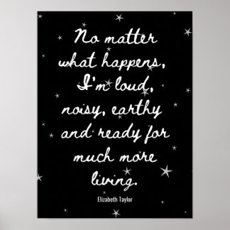 Poster Elizabeth Taylor Citations Motivationnelles