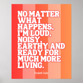 Poster Elizabeth Taylor Citations Motivationnelles