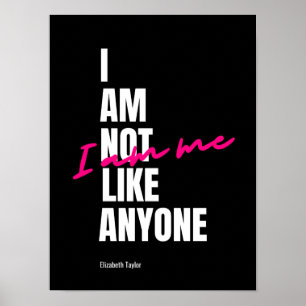 Poster Elizabeth Taylor Self Love Citation Inspirationnel