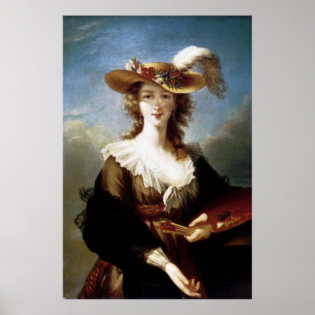 Poster Elizabeth Vigee-Le Brun ~ Autoportrait (Devant)