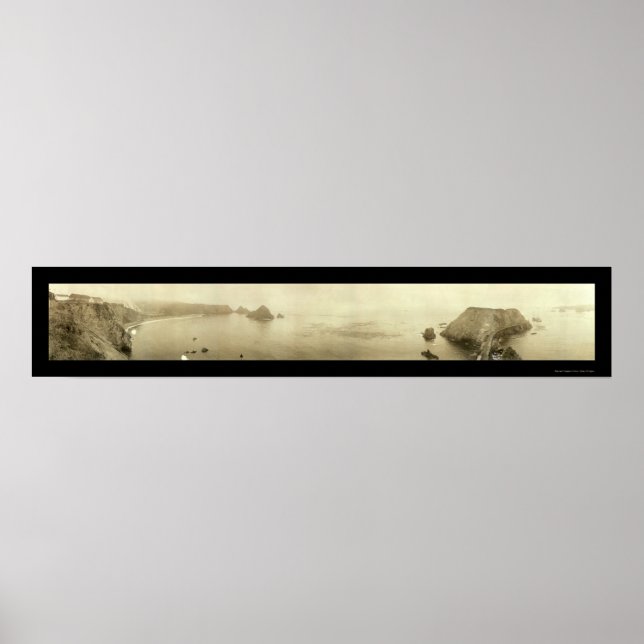 Poster Elk Mendocino CA Photo 1911 (Devant)