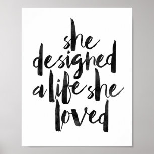 Poster Elle A Conçu Une Vie Qu'Elle Aimait