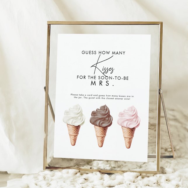 Poster Elle a été récupérée combien de baisers jeu (Créateur téléchargé)