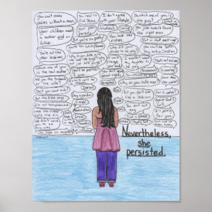 Poster Elle a persisté (lesbienne) 8.5x11