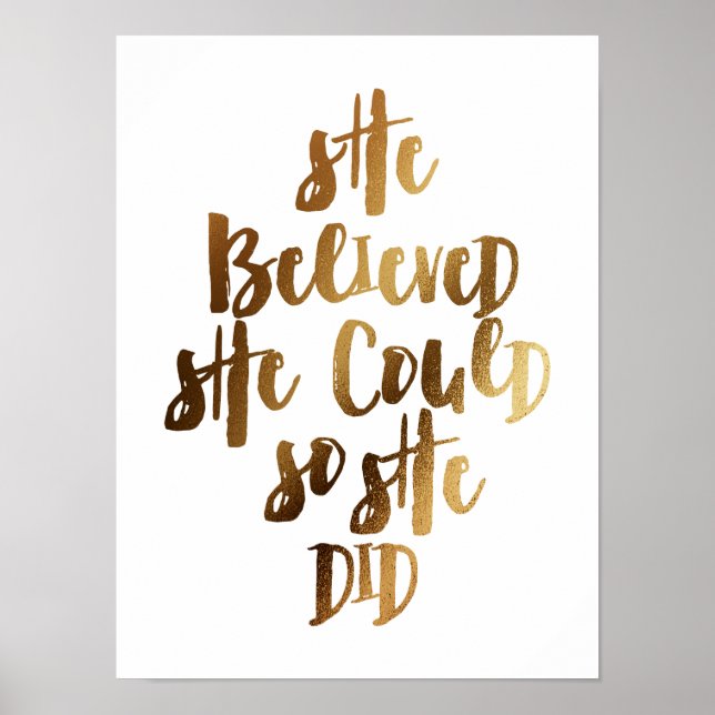 Poster Elle croyait qu'elle pouvait le faire (Devant)