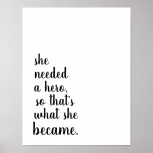 Poster Elle est devenue un héros