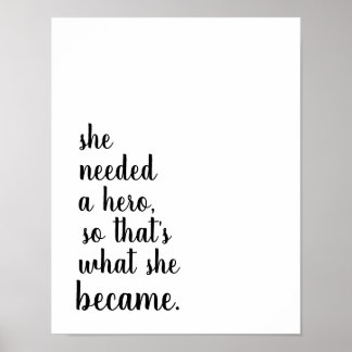 Poster Elle est devenue un héros