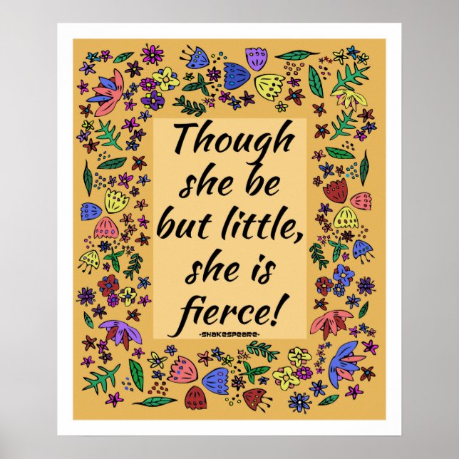 Poster Elle Est Fierce (Devant)