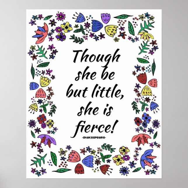 Poster Elle Est Fierce (Devant)