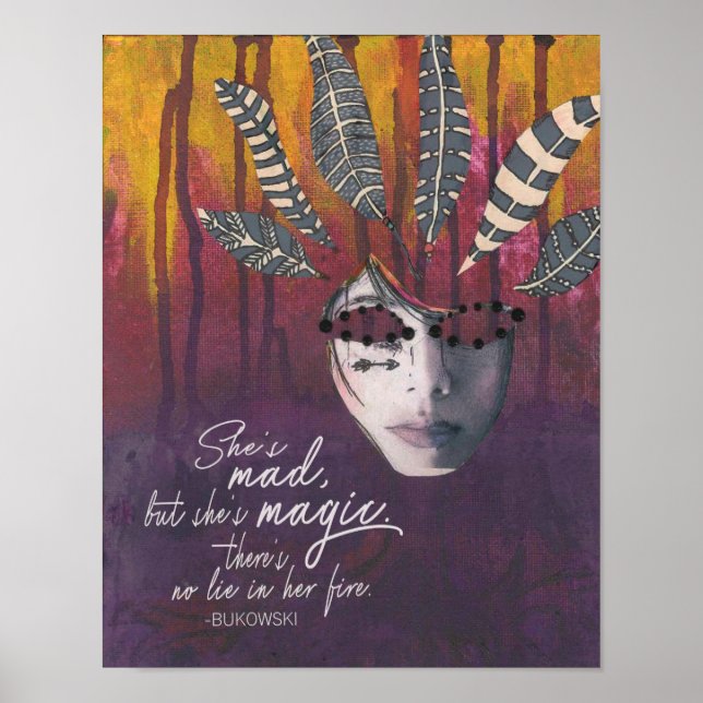 Poster Elle est folle mais elle est magique (Devant)