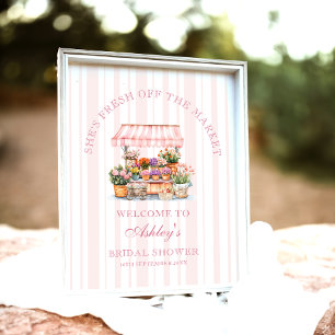 Poster Elle est fraîche hors de la Fête des mariées du ma