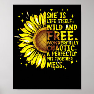 Poster Elle Est La Vie Sauvage Et Libre Merveilleusement