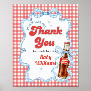 Poster Elle est prête Faveurs de fête prénatale Soda Pop