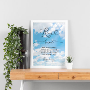 Poster Elle est sur Cloud 9 Ring Chasse Fête des mariées 