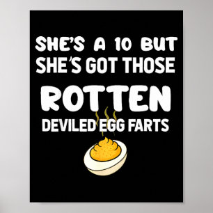Poster Elle est une 10 mais elle a ces pets pourris d'œuf