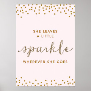 Poster Elle laisse une petite étincelle - Toile premium