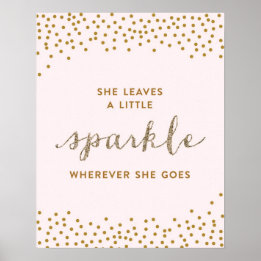Poster Elle laisse une petite étincelle - Toile Premium