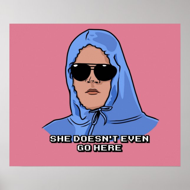 Poster Elle Ne Va Même Pas Ici (Devant)