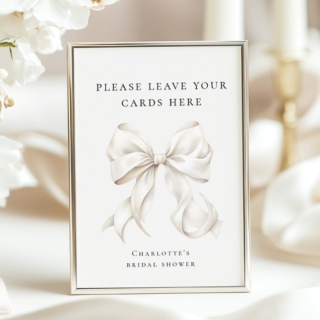 Poster Elle noue le noeud Favors Panneau de table (Créateur téléchargé)