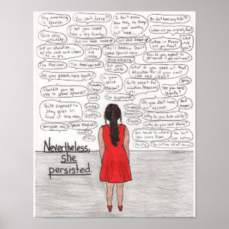 Poster Elle Persista (Latina) 11x14