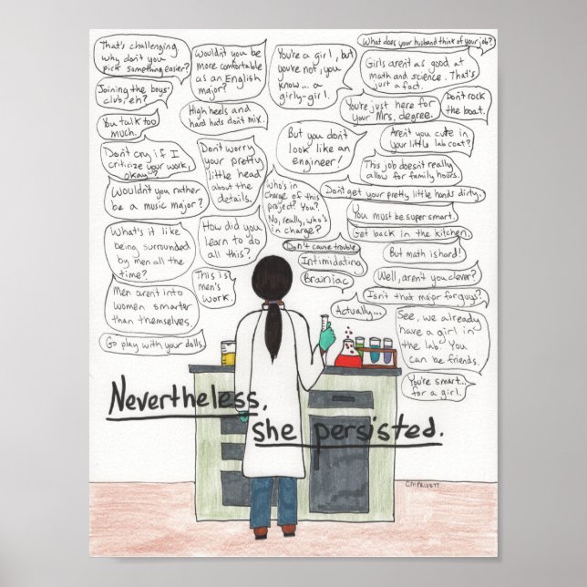 Poster Elle Persistait (STEM) (Devant)