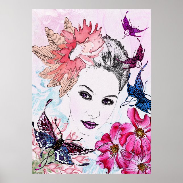 Poster elle se lève au soleil (Devant)