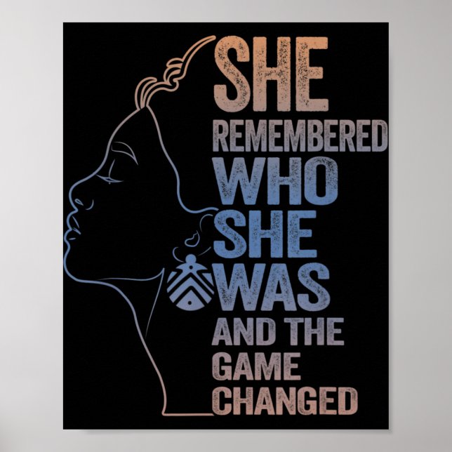Poster Elle Se Souvient De Qui Elle Était Et Du Jeu Chang (Devant)