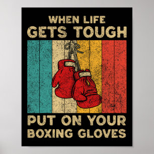 Poster Elle Te Punira Dans Le Visage Vintage Boxe