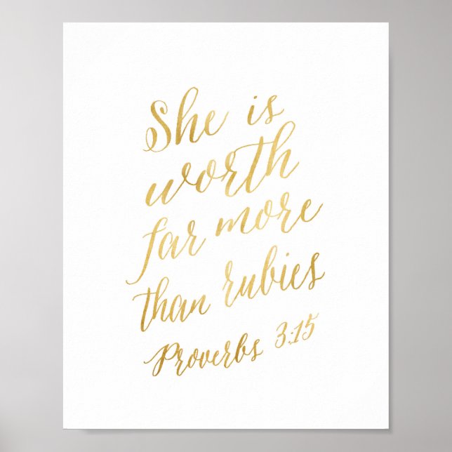 Poster Elle vaut bien plus que des rubis (Devant)