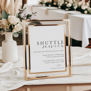 Poster Ellesmere Mariage Transport Service de navette