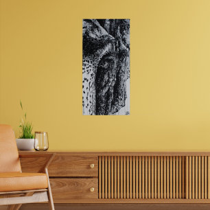 Poster Ellie Eléphant Art de la faune asiatique Jungle An