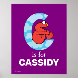 Poster Elmo Alphabet   C Nuages
