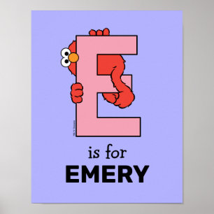 Poster Elmo Alphabet   E Rose
