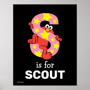 Poster Elmo Alphabet   Étoile S