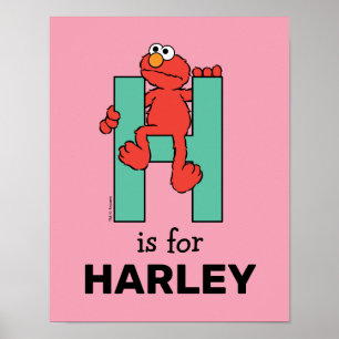 Poster Elmo Alphabet   H Vert