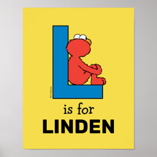 Poster Elmo Alphabet   L Bleu