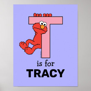 Poster Elmo Alphabet   T rose