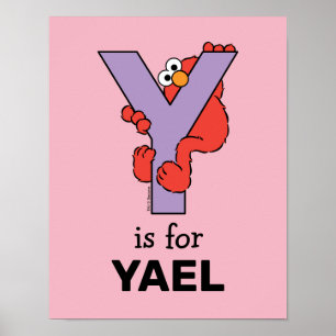 Poster Elmo Alphabet   Y Violet