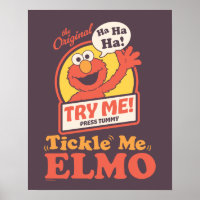 Elmo qui fait coucou graphique rétro Tickle Me Elm