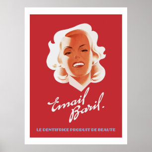 Poster Email Baril 1946 (annonces françaises vintages)