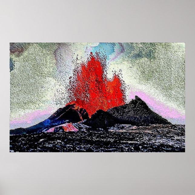Poster Émail Volcano 7 (Devant)