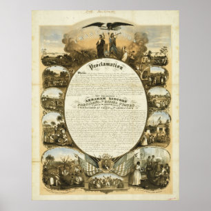Poster Emancipation Proclamation by L. Lipman