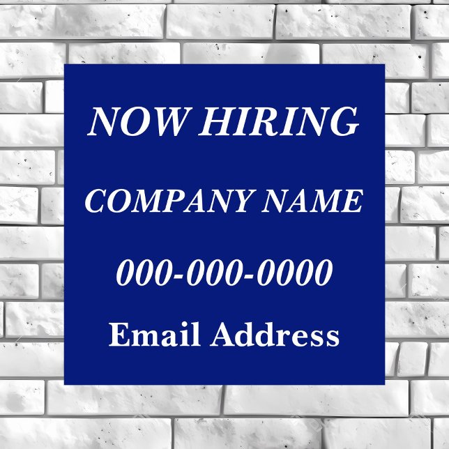 Poster Embauche en cours (Créateur téléchargé)