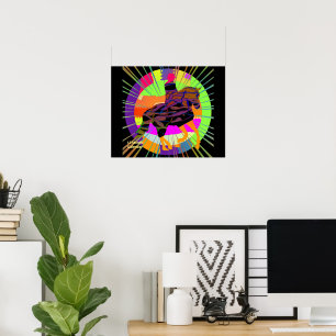 Poster Emblazated Horse and Rider
