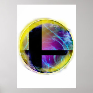 Poster Emblème De Balle Smash De Super Smash Bros