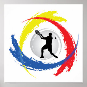 Poster Emblème de Tennis Tricolor (Homme)