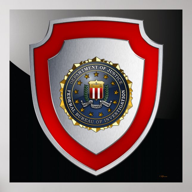 Poster Emblème du FBI (Devant)