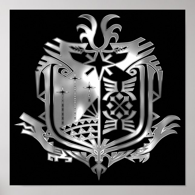 Poster Emblème MHW Metal (Devant)