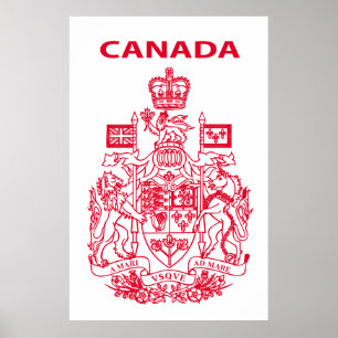 Poster emblème national du Canada