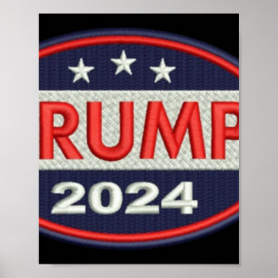 Poster Emblème officiel de la broderie Trump 2024